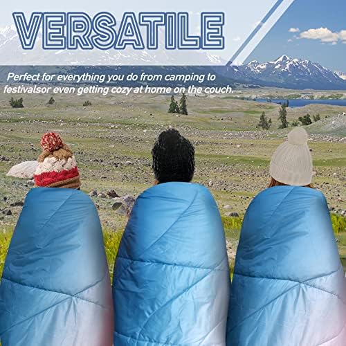 Outdoor Puffy Camping Blanket, Large Outdoor Blanket Waterproof, 55*79'' - Image 6
