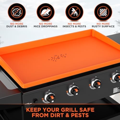 36" Silicone Griddle Mat for Blackstone 36 Inch Grill, Heavy Duty Food Grade Silicone Cover, All-Season Dirt & Rust Protection - Image 3
