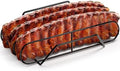 Sorbus Rib Rack for Smoking, Grill Roasting Stand (XL, Black) by Sorbus