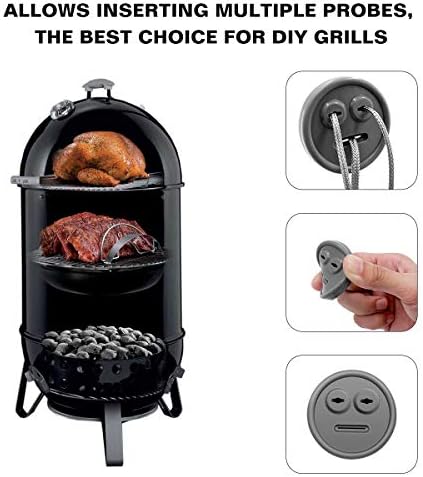 3 Pack Meat Probe Gray Grommets for Weber 85037 Smokey Mountain Cookers - Image 4