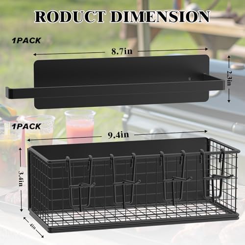1-Pack Magnetic Storage Bins with Paper Towel Holder for Traeger - Image 2