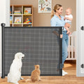 EZIGO 71 Inch Retractable Baby Gates, 41 Inch Extra Tall Retractable Gate by EZIGO