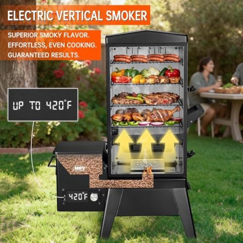 Pellet Smoker with Meat Probe and Cover - Image 3