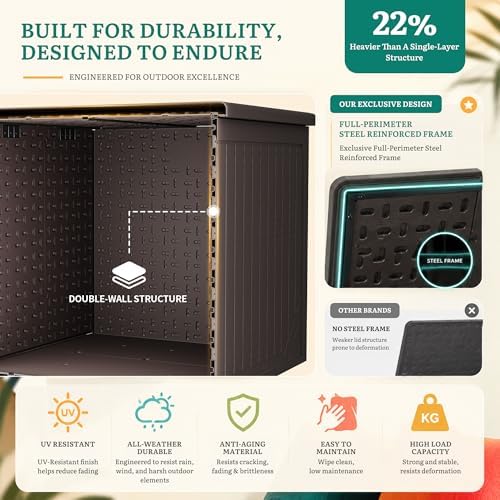 YITAHOME 230 Gallon Extra Large Outdoor Storage Box - Image 5