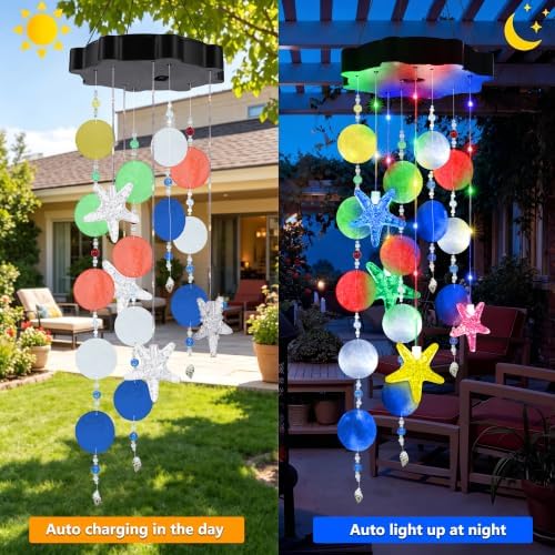 Toodour Boho Wind Chimes for Outside, Birthday Gifts for Women Mom Grandma - Image 4