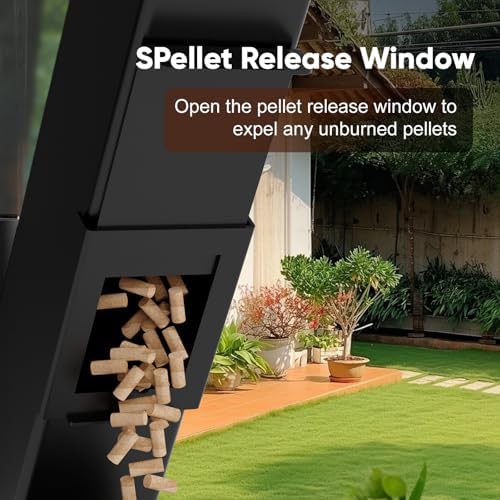 Rayzi 58 Inch Rocket Stove，Decorative Wood Pellet Heater，Outdoor Fireplace - Image 6