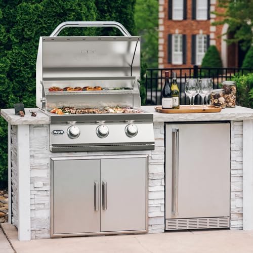 Hygrill STD Series 3-Burner Built In Grill, 25 Inch Natural Gas Grill - Image 7
