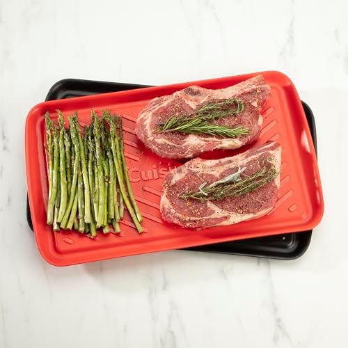 Cuisinart Grilling Prep and Serving Tray, Dishwasher-Safe, 2-Pc Nesting Set, Medium (Pack of 4) - Image 6