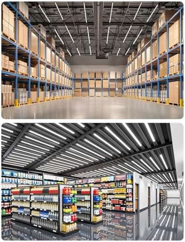 3FT T5 SE LED Shop Lights, 1760LM 6500K Bright White LED Integrated Fixture, 16W Linkable Garage Light, Ceiling and Cabinet Light with ON/OFF Switch, Workshop, Basement, FCC Certified, 4 Pack - Image 7
