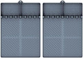 Silicone Griddle Tools Mat for Blackstone, Griddle Accessories Side Shelf Mat Grill Pad for Outdoor Grill Kitchen Counter Spatula Silicone Mat with Drip Pad (Grey (2Packs)) by SARTNP
