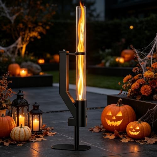 Rayzi 58 Inch Pellet Stove, Decorative Wood Pellet Heater Burning Fireplace by Rayzi