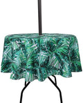SUQ I OME Patio Tablecloth, Palm Tree, 60'' Round with Zipper by SUQIOME