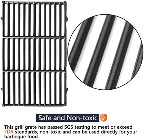Hongso 7524 Grill Grates for Weber Genesis E-310 E-330, 19.5 x 12.9 in Each - Image 6