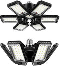 LED Garage Lights Bulb 2 Pack 180W 18000LM 6500K Led Shop Light with 6 plus 1 Deformable Panels Basement Barn Ceiling Lights E26 and E27 by Aoretic