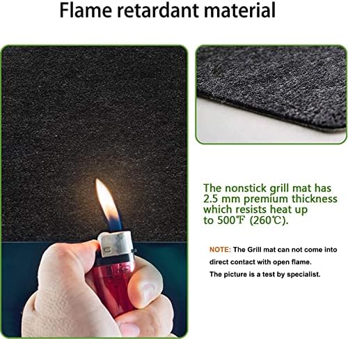 Besimple Fireproof Fireplace Hearth Rug Non Slip Protection Mat Flame Resistant Pad for Fireplace,Stove Protection - Image 4