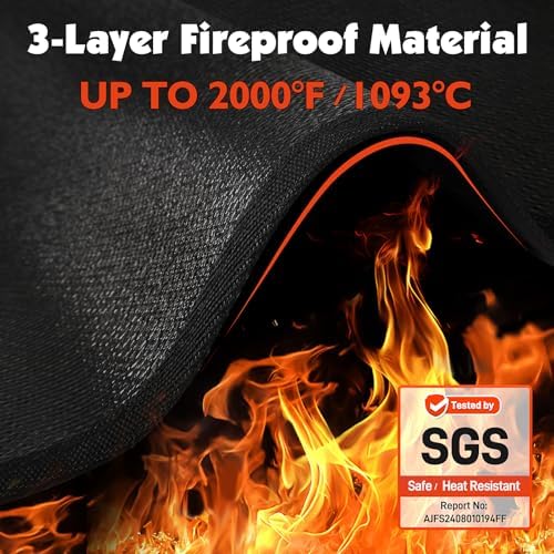 Grill Mat for Blackstone Griddle Accessories 28 & 36in, 90 x 48 x 0.02in - Image 3
