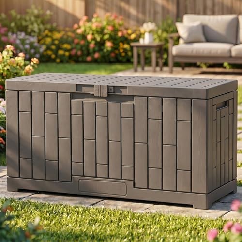 YITAHOME 60 Gallon Resin Deck Box by YITAHOME