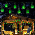 Solar String Lights for Outside, 33Ft Solar Patio Light with 15 Flickering by Jnaurb