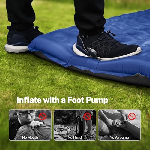 OGERY Double Sleeping Pad for Camping, 6" Extra-Thick Reinforced - Image 5
