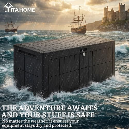 YITAHOME 110 Gallon Outdoor Deck Box - Image 5