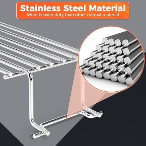 QuliMetal Stainless Steel Warming Rack for Weber Spirit 300 - Image 3