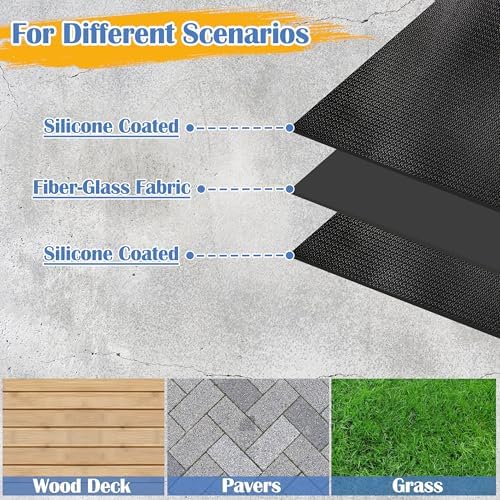 Ogrmar 76 x 52 Inch Under Grill Mats for Outdoor Grill Deck Protector - Image 4
