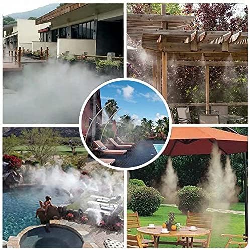 LANDGARDEN Outdoor Misting Cooling System, 85FT Mister Line+24 Brass Misting Nozzles,DIY Easy-Assemble.Water Mist Kit for Garden Porch Greenhouse Umbrella Canopy Fan - Image 5