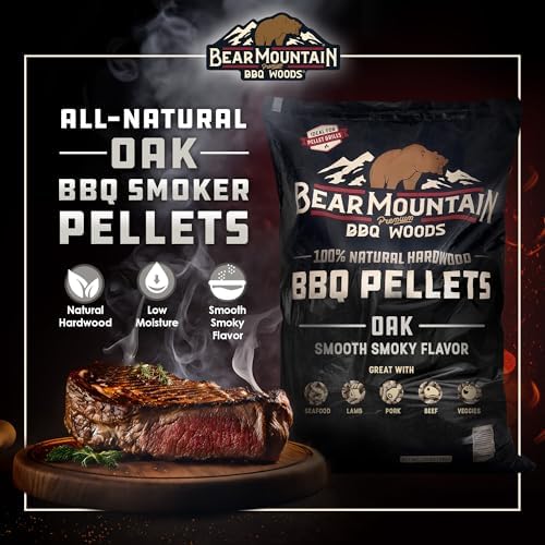 Bear Mountain BBQ Premium All Natural Hardwood Red and White Oak Wood Chip Pellets for Outdoor Gas, Charcoal, and Electric Grills, 20 Pounds (4 Pack) - Image 2