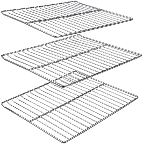 Cooking Grate Replacement Part for Masterbuilt 30 Inch Electric Smoker, 14.6" x 12.2" Grill Grids, Smoker Grates for Masterbuilt MB20071117, 20071117, MB20073519, MB26073519, MB20070421, 3 Pack by COMVIEE