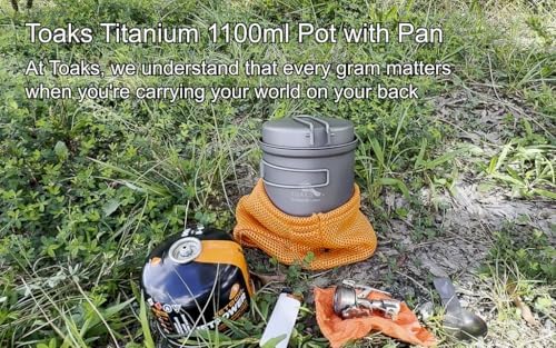 TOAKS Titanium 1100ml Pot with Pan - Image 3