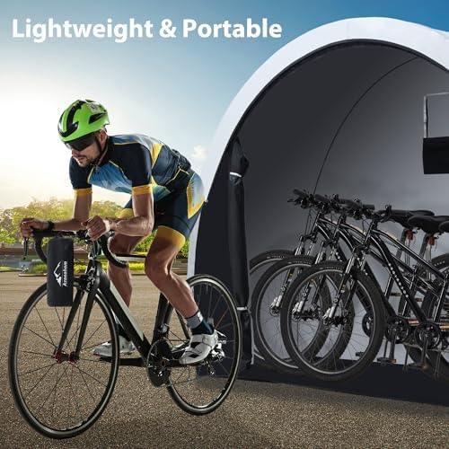 Bike Storage Tent Rain Fly Waterproof Sun Protection Portable - Image 7