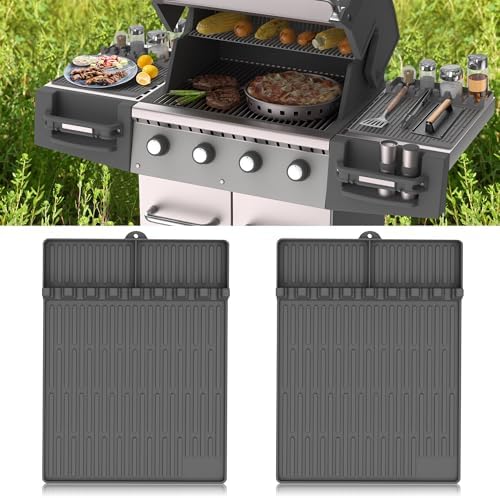 Silicone Grill Mat for Blackstone Griddle Accessories, 8-Slot Tool Mat by Uozuke