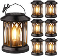 6-Pack Solar Lanterns Outdoor Waterproof: Hanging Lantern Decorative Accent by SIMLIX