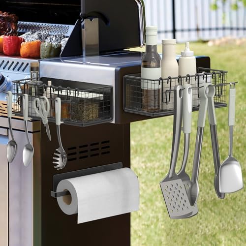 2-Pack Magnetic Storage Bins with Paper Towel Holder for Traeger - Image 6
