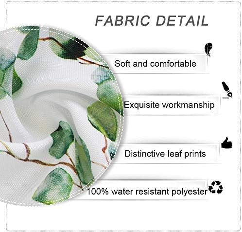 SUQ I OME Outdoor Tablecloth, with Umbrella Hole and Zipper Fence Leaf, 60'' Round - Image 2