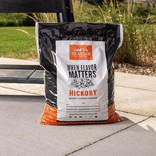 Traeger Grills Hickory 100% All-Natural Wood Pellets for Smokers and Pellet Grills, BBQ, Bake, Roast, 18 lb. Bag - Image 3