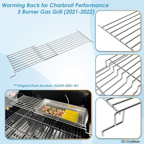 G429-0001-W1 Warming Rack Grill Parts for Charbroil Performance 5 Burner - Image 3