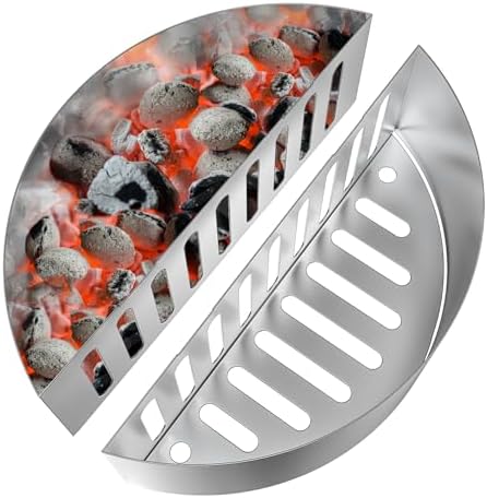 onlyfire 2Pcs Upgraded Heavy Duty Stainless Steel Charcoal Basket by onlyfire