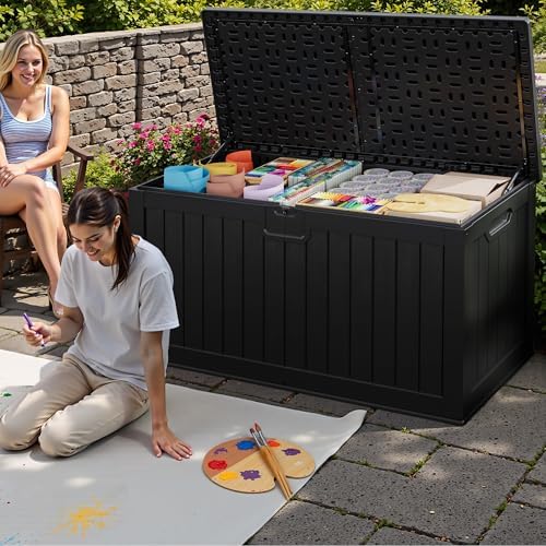 JUMMICO HDPE 250 Gallon Deck Box Double-Wall with Divider - Image 6
