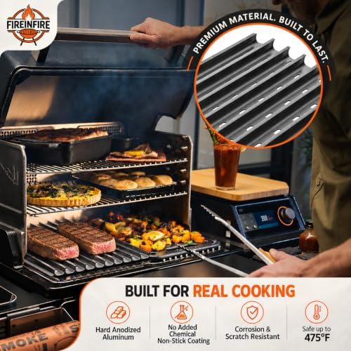 BAC772 Reversible Grill Grate for Traeger Woodridge & ModiFIRE Grills - Image 3