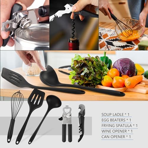 Wesqunie Silicone Cooking Utensils Set, Cookware Set for Outdoor Camping - Image 4