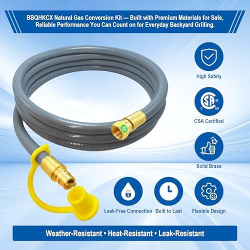 8216842R04 Natural Gas Conversion Kit Compatible with Char-Broil Commercial & Signature Series Dual Fuel Grill(2020-Newer),Propane to Natural Gas Conversion Kit with CSA Gas Hose & 3/8" Quick Connect. - Image 7