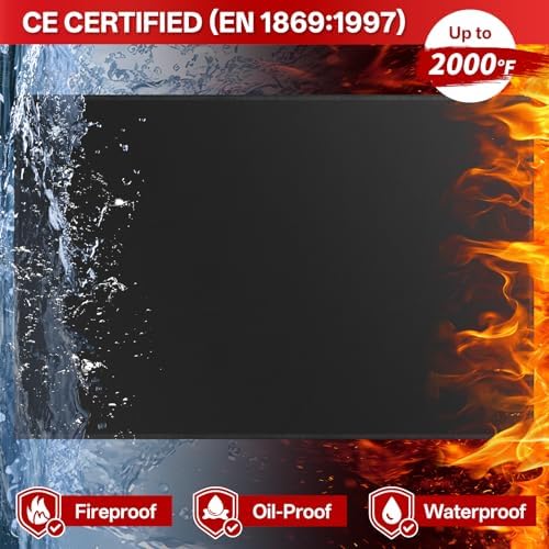 SecuCaptain Under Grill Mat for Outdoor Grill - X-Large 90x48 Inches Mats Double-Sided Fireproof Pad for Indoor Fireplace Fire Pit Heat Resistant Waterproof BBQ Floor Protector for Patio and Deck - Image 4