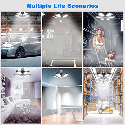 LED Garage Light - 160W Super Brighter Garage Light Bulbs 6500K - Image 6