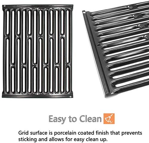 PG521 (2-Pack) 15" Porcelain Steel Cooking Grid Grates for Weber Genesis Silver A, Spirit E200,Spirit 500,Spirit 210 (2007-2012) Gas Grills, 7521 65905 7522 7523 65904 - Image 3