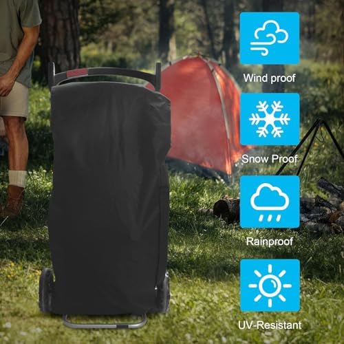 Grill Cover for Weber 9010001 Traveler Portable Grill, Replace 7030 - Image 6