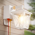 Ehaho Porch Light with GFCI Outlet Aircraft Grade Aluminum Alloy-White 1PC by Ehaho