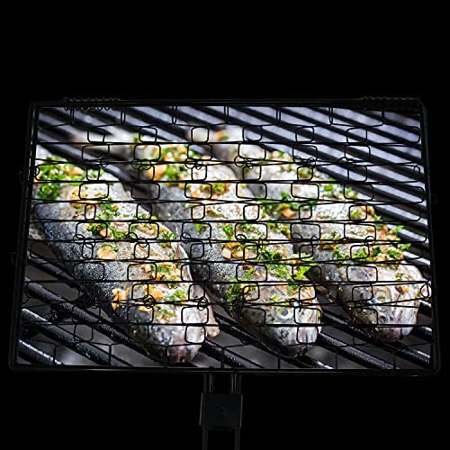Norpro Nonstick Flexible Grilling Basket with Folding Wood Handle - Image 5