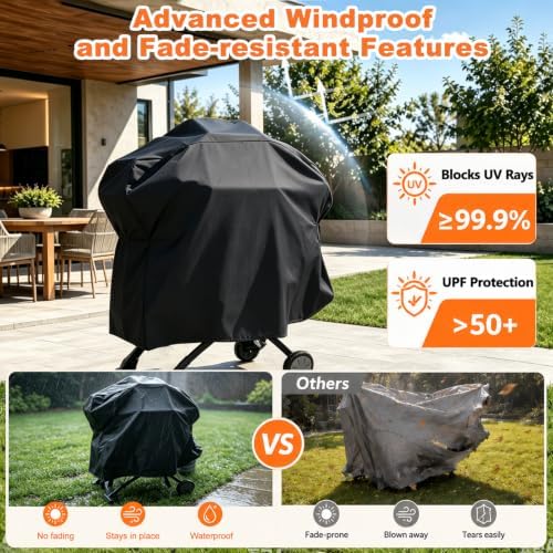 Grill Cover for Weber Q100 Q120 Q1000 Q1200 Q220 Q2000 Q2200 Q2400 Series - Image 4