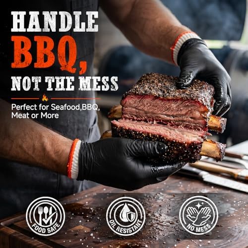 ANBOSON BBQ Gloves,Disposable BBQ Gloves Heat Resistant Cooking - Image 3
